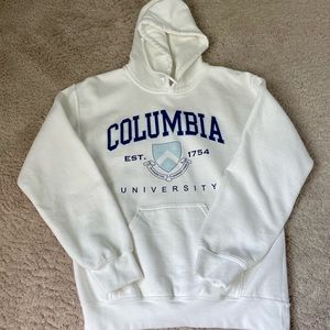White Columbia University Hoodie